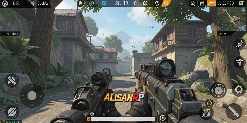 Tampilan gameplay seru di ALISANRP dengan aksi menegangkan.
