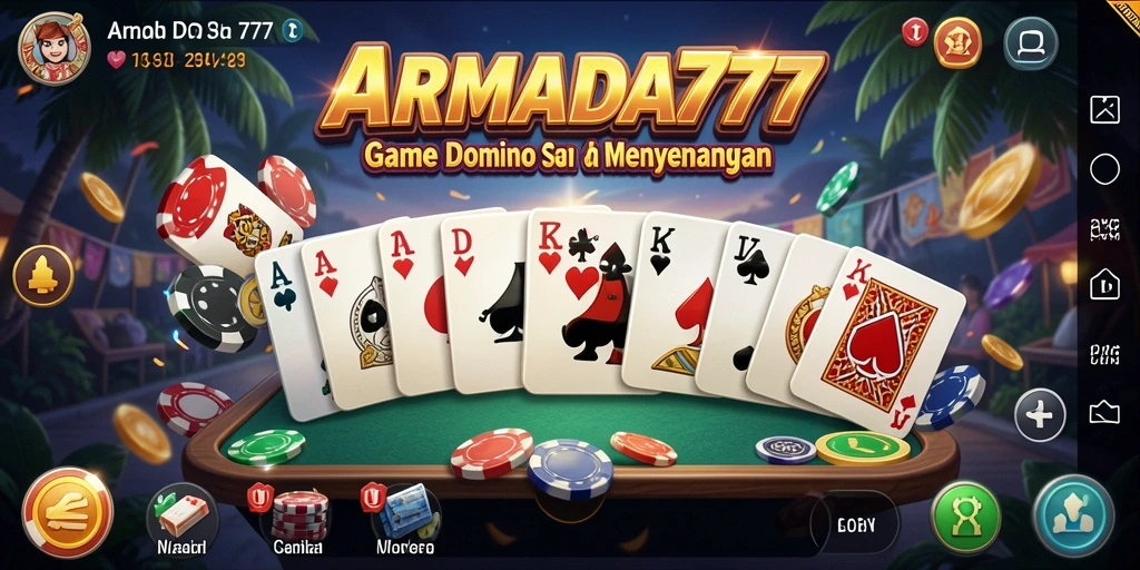 Screenshot gameplay ARMADA777 yang menunjukkan keseruan permainan Domino.