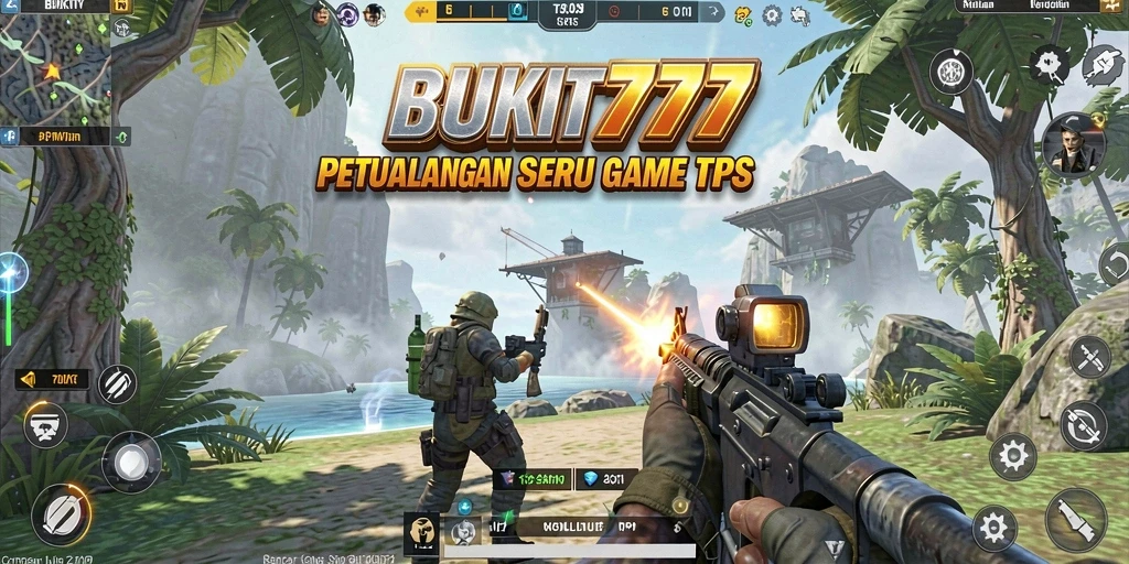 Tangkapan layar gameplay menampilkan aksi seru dalam BUKIT777.