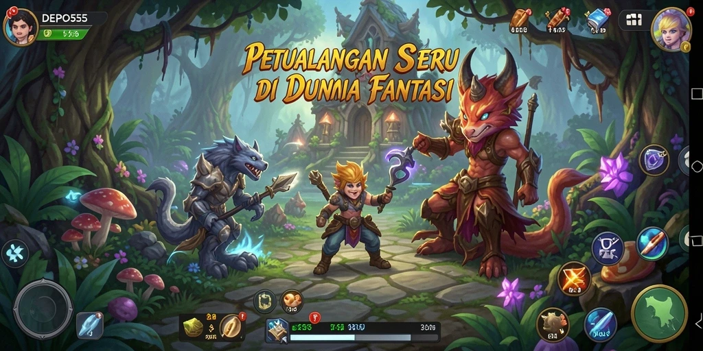 Gameplay seru DEPO555 yang penuh tantangan.