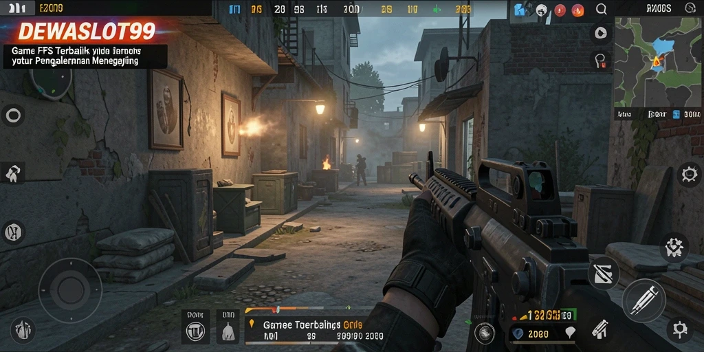Gameplay intens di DEWASLOT99 dengan aksi menembak yang seru.