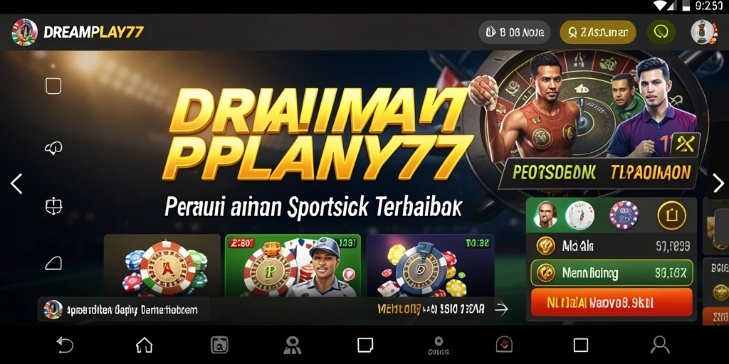 Tampilan menarik dari gameplay taruhan olahraga di DREAMPLAY77.