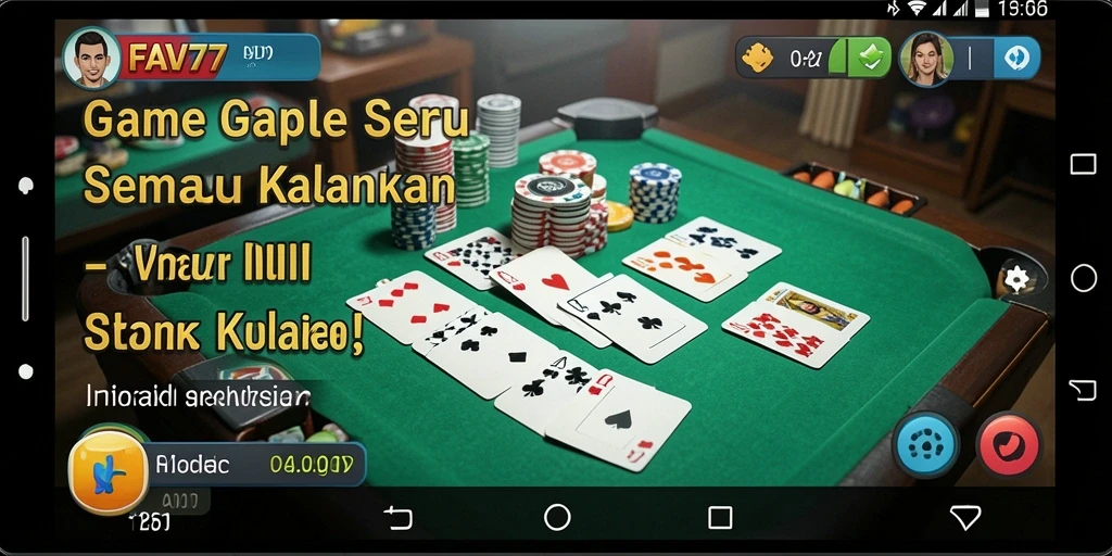 Screenshot gameplay FAV77 menampilkan keseruan bermain Gaple.