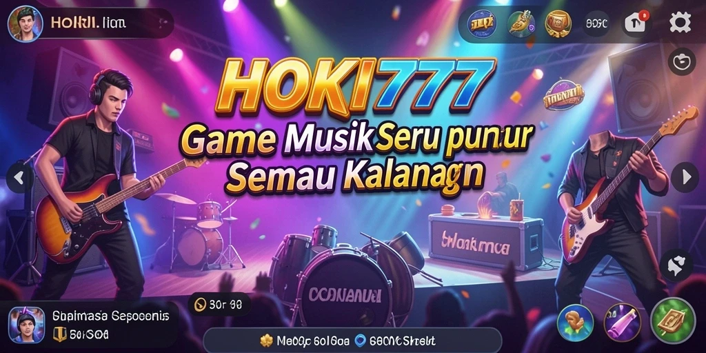 Tampilan menarik dari gameplay HOKI777 yang menampilkan keseruan bermain musik.