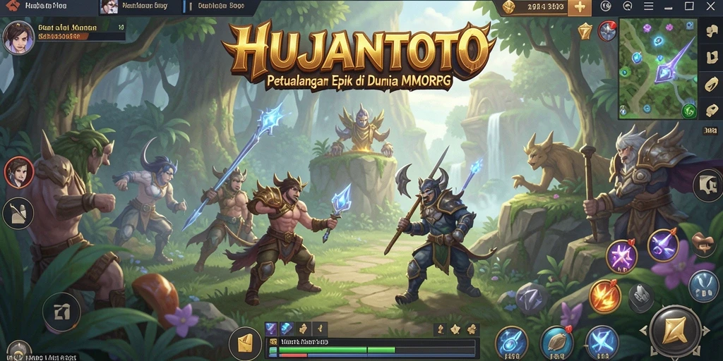 Tangkapan layar dunia penuh petualangan di HUJANTOTO.