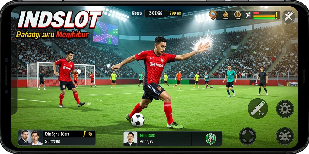 Tampilan gameplay seru dalam INDSLOT dengan berbagai olahraga.