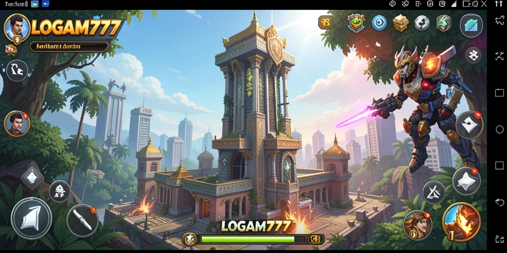 Tangkapan layar LOGAM777 menunjukkan aksi pertahanan menara yang mendebarkan.