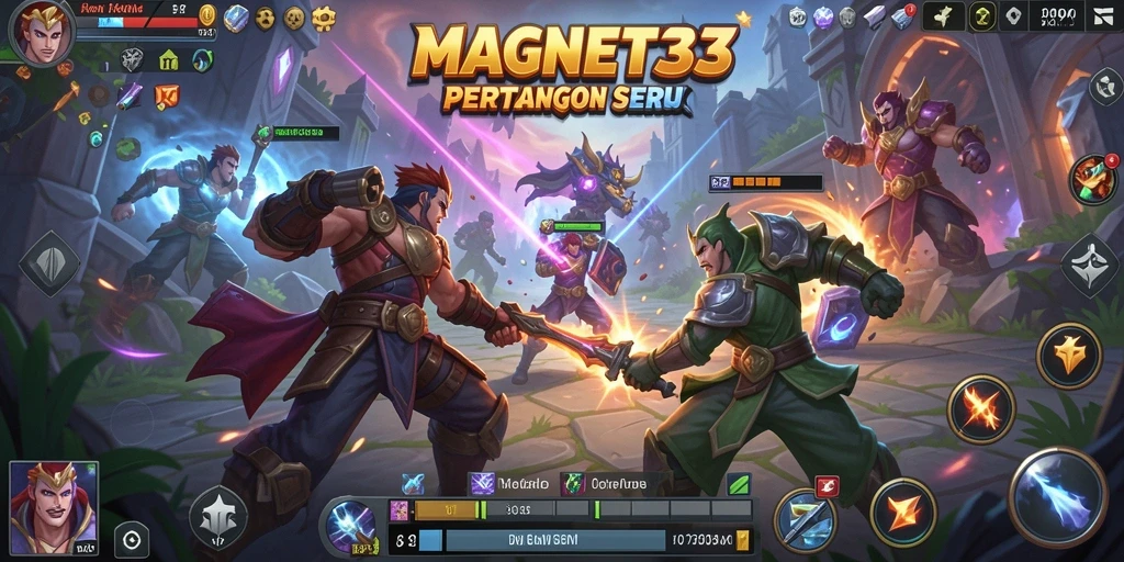 Screenshot utama MAGNET33 menampilkan aksi menarik dalam pertempuran tim.