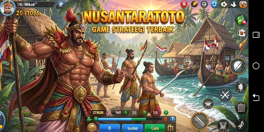 Tangkapan layar menampilkan aksi dan strategi gameplay NUSANTARATOTO.