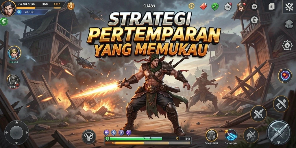 Tangkapan layar OJA89 menunjukkan aksi pertempuran yang intens dan strategis.