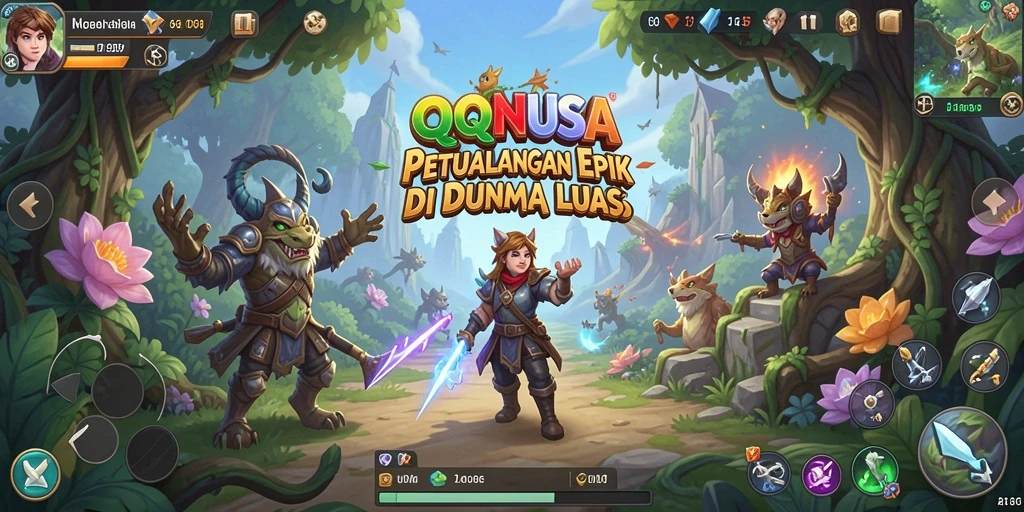 Tangkapan layar gameplay QQNUSA yang menampilkan petualangan seru.
