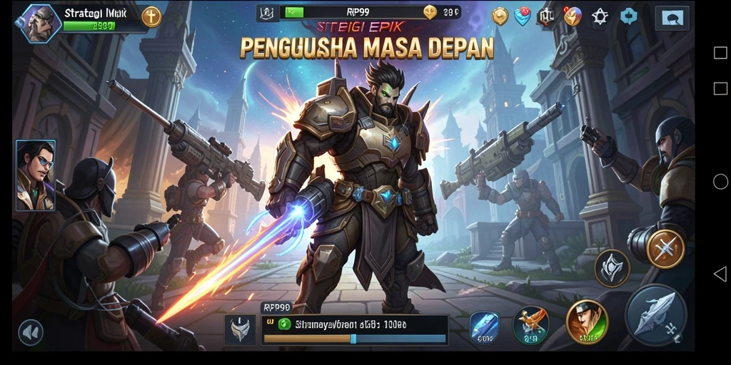 Tampilan gameplay RP99 dengan strategi mendalam dan interaksi sosial.
