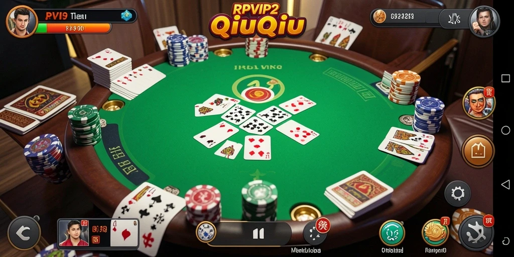 Tampilan menarik dari gameplay QiuQiu RPVIP2.