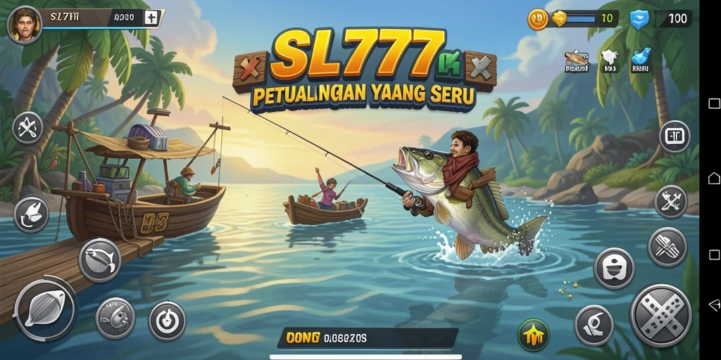 Tampilan gameplay menarik saat menangkap ikan di SL777.