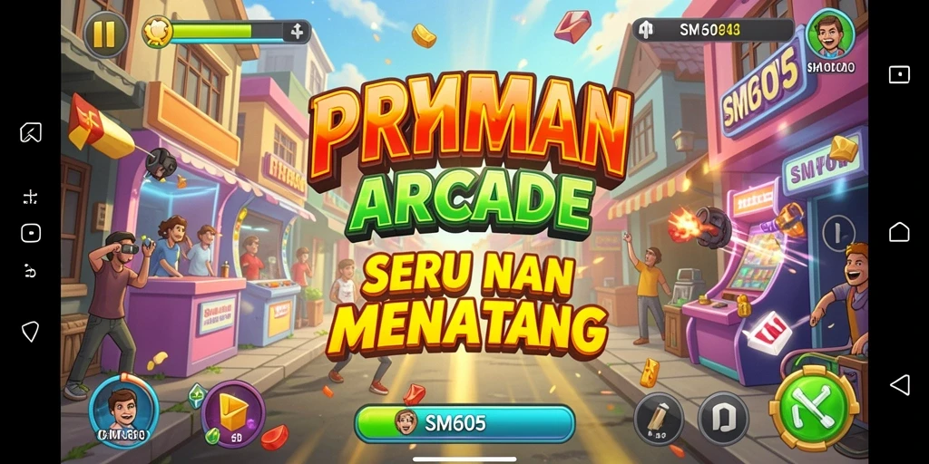 Tampilan gameplay seru dan menantang dari SM605.