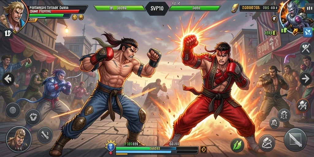 Tampilan gameplay menarik dari SVIP10 yang menampilkan pertarungan seru.