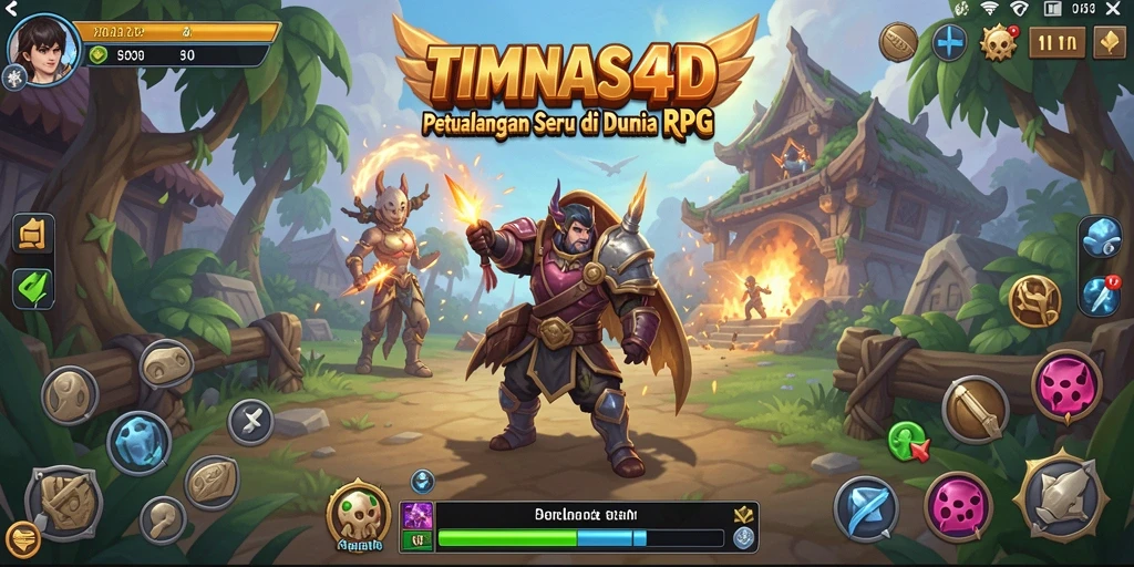Tampilan gameplay RPG penuh aksi dan petualangan di TIMNAS4D.