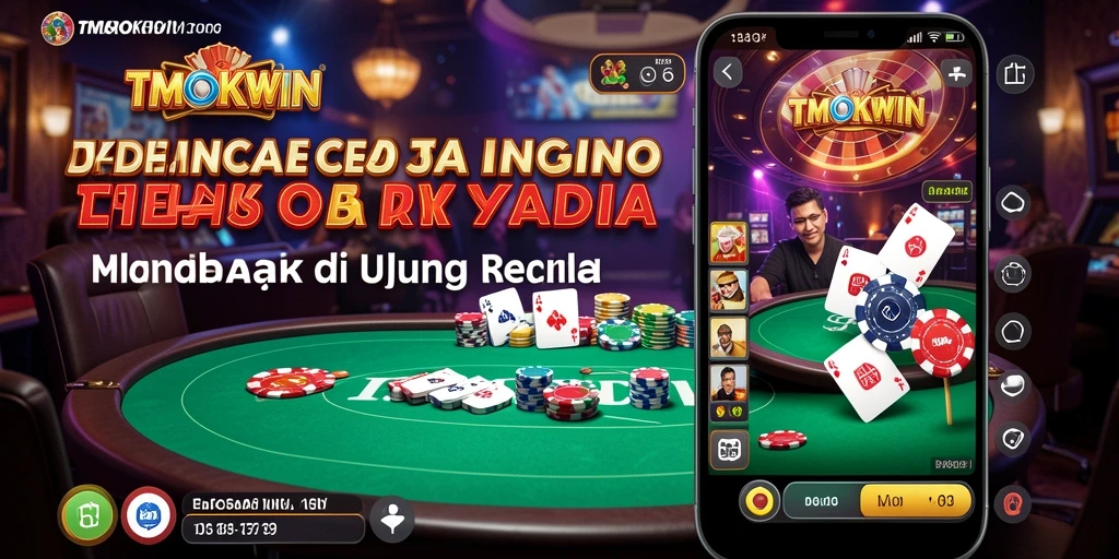 Screenshot gameplay TMOKWIN yang menampilkan dealer profesional dalam aksi.