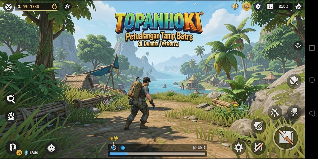 Gambaran gameplay menarik di dunia terbuka TOPANHOKI.